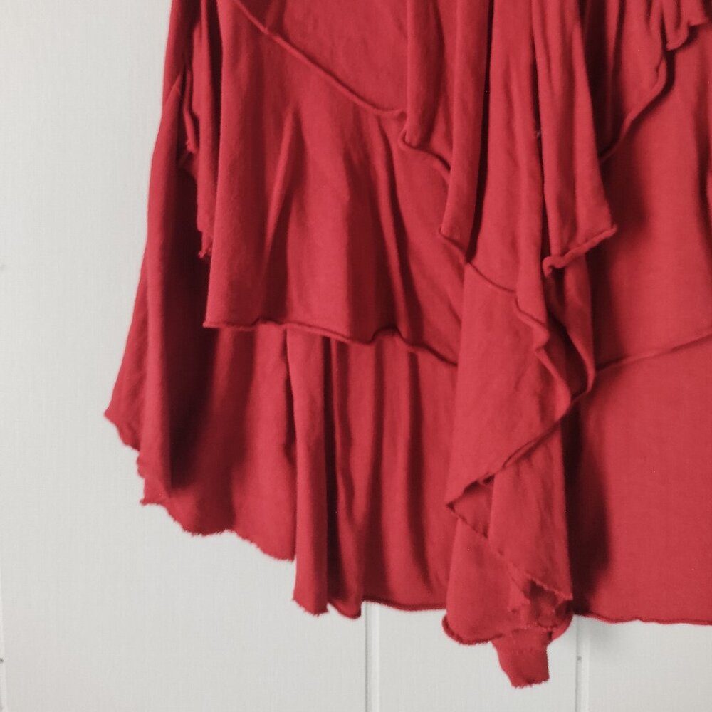 🌸 3 for $20 🌸 Smart Set Red Ruffle Front Tank Top - Picture 6 of 8